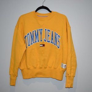 Women's Yellow Tommy Hilfiger Tommy Jeans Pullover Sweater Size XS